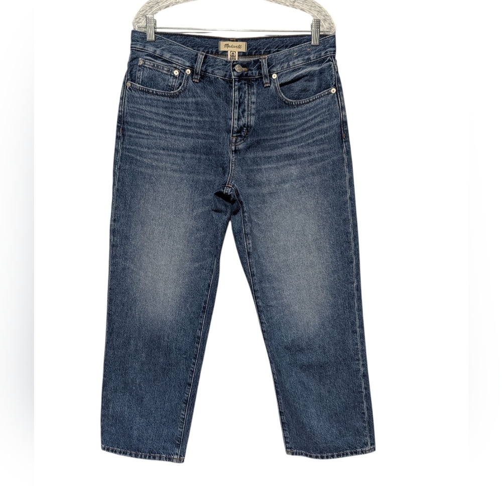 Madewell Women's Low Slung Straight Jeans Olvera Wash Size 29P